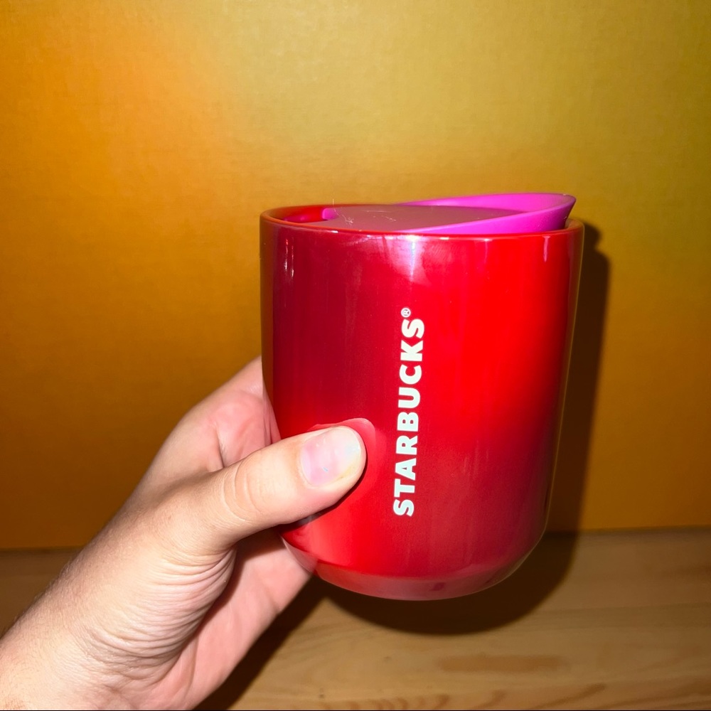 Starbucks 2021 holiday short ceramic tumbler